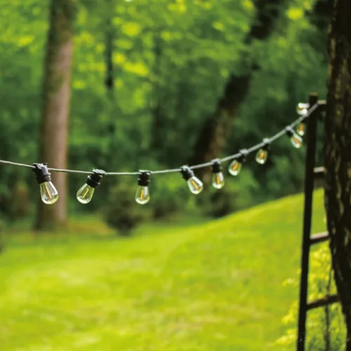 LED izzó E27 ST14 Edison 1W 60lm 2700K Meleg 360° Izzószálas Masterled