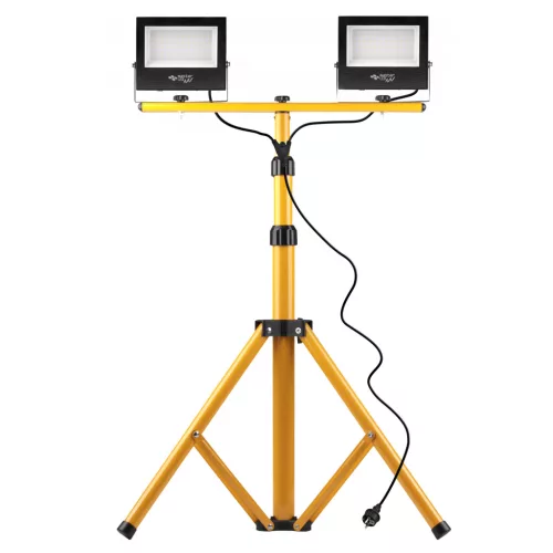LED Reflektor 2x50W 8000lm 4500K Semleges + Dupla Állvány Készlet IP65 Tiga Masterled