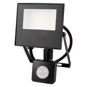   LED Reflektor Halogén Spotlámpa 20W 1800lm 4500K Semleges Mozgásérzékelővel 120° IP65 Fekete Mola Masterled