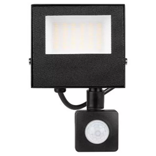 LED Reflektor Halogén Spotlámpa 20W 1800lm 4500K Semleges Mozgásérzékelővel 120° IP65 Fekete Mola Masterled
