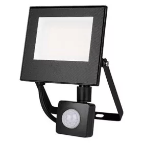   LED Reflektor Halogén Spotlámpa 30W 2700lm 4500K Semleges Mozgásérzékelővel 120° IP65 Fekete Mola Masterled