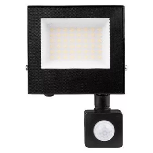 LED Reflektor Halogén Spotlámpa 30W 2700lm 4500K Semleges Mozgásérzékelővel 120° IP65 Fekete Mola Masterled