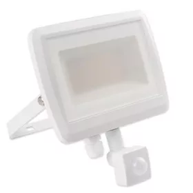   LED Reflektor Halogén Spotlámpa 50W 5000lm 4500K Semleges Mozgásérzékelővel 120° IP65 Fehér Linga Masterled