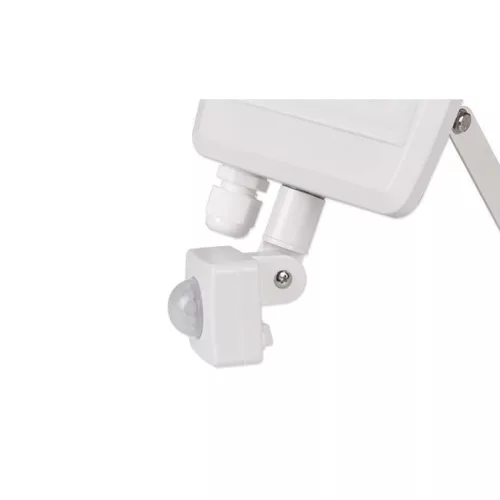 LED Reflektor Halogén Spotlámpa 50W 5000lm 4500K Semleges Mozgásérzékelővel 120° IP65 Fehér Linga Masterled