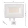 LED Reflektor Halogén Spotlámpa 50W 5000lm 4500K Semleges Mozgásérzékelővel 120° IP65 Fehér Linga Masterled