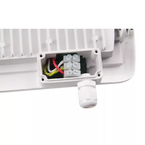 LED Reflektor Halogén Spotlámpa 50W 5000lm 4500K Semleges Mozgásérzékelővel 120° IP65 Fehér Linga Masterled