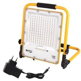   LED Reflektor Halogén Spotlámpa 150W 2000lm 4500K Semleges Hordozható 120° IP65 Fekete Sárga Siga Masterled