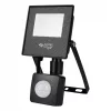 LED Reflektor Halogén 10W 800lm 4500K Semleges Mozgásérzékelővel 120° IP65 Fekete Tiga Masterled