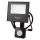 LED Reflektor Halogén 20W 1600lm 4500K Semleges Mozgásérzékelővel 120° IP65 Fekete Tiga Masterled