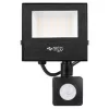 LED Reflektor Halogén 20W 1600lm 4500K Semleges Mozgásérzékelővel 120° IP65 Fekete Tiga Masterled