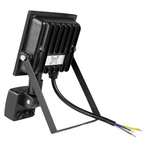LED Reflektor Halogén 20W 1600lm 4500K Semleges Mozgásérzékelővel 120° IP65 Fekete Tiga Masterled