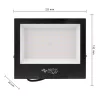 LED Reflektor Halogén 100W 8000lm 4500K Semleges 120° IP65 Fekete Tiga Masterled