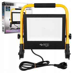   LED Reflektor Halogén 100W 8000lm 4500K Semleges 120° IP65 Fekete Sárga Tiga Masterled