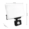 LED Reflektor Halogén 30W 2700lm 4500K Semleges Mozgásérzékelővel 120° IP65 Fekete Ultron Masterled