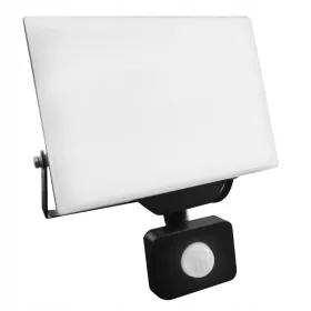   LED Reflektor Halogén Spotlámpa 50W 4000lm 4500K Semleges Mozgásérzékelővel 120° IP65 Fekete Ultron Masterled