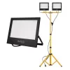 LED Reflektor 2x 100W 4500K Semleges + Dupla Állvány Készlet IP65 Tiga Masterled