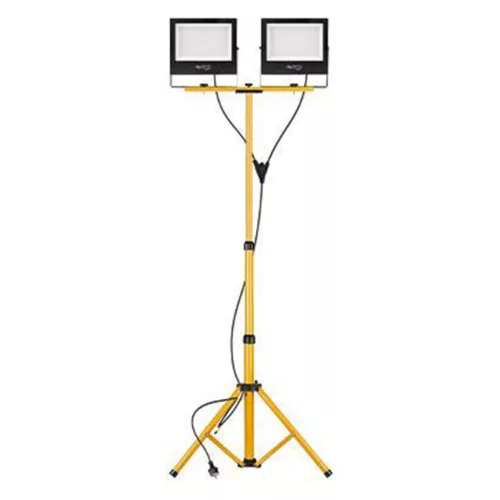 LED Reflektor 2x 100W 4500K Semleges + Dupla Állvány Készlet IP65 Tiga Masterled