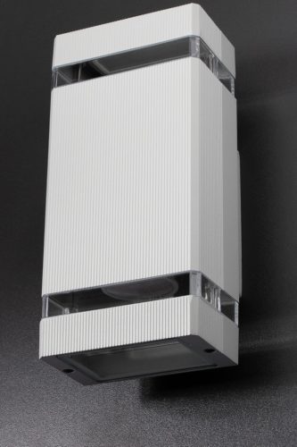 Dupla Masterled HANA LED homlokzati kerti fali lámpa 2x GU10 ALUMÍNIUM szürke IP54