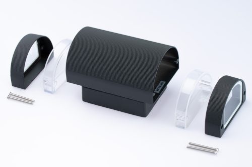 HANA LED  kerti oldalfali lámpa 2x GU10 fekete IP54