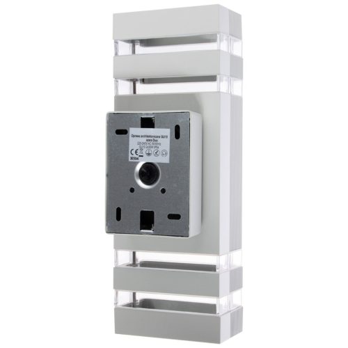 Dupla felső és alsó kerti fali lámpa INEZ DUO LED 2x GU10 ALUMÍNIUM ezüst IP54