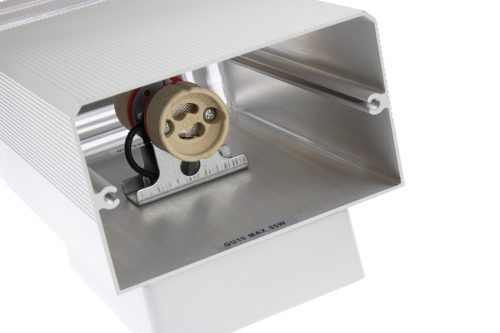 Dupla felső és alsó kerti fali lámpa INEZ DUO LED 2x GU10 ALUMÍNIUM ezüst IP54