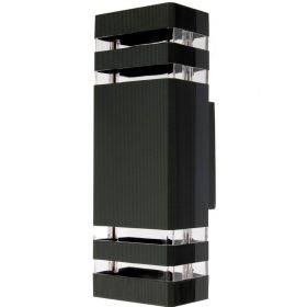   Double Elevation Kerti fali lámpa INEZ DUO LED 2xGU10 ALUMÍNIUM Fekete IP54