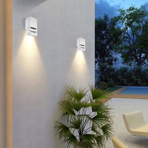 INEZ Szürke homlokzati kerti fali lámpa GU10 ALUMÍNIUM IP54