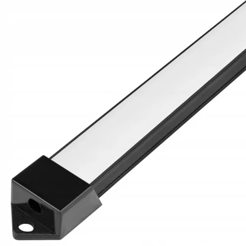 Profil LED szalagokhoz Fekete eloxált 1m Masterled