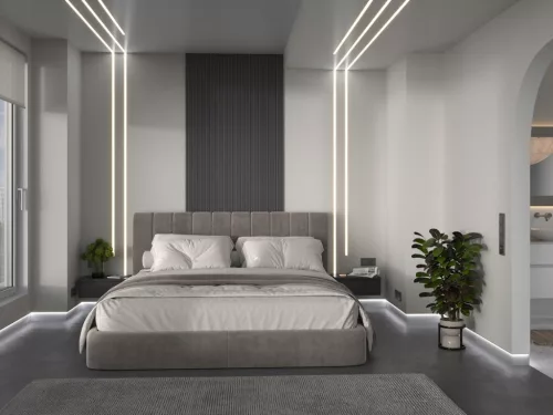 LED szalag profil, ezüst eloxált alumínium, 2m Slim Masterled