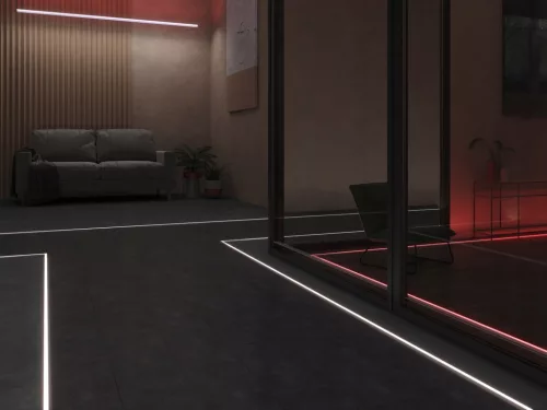 LED szalag profil, ezüst eloxált alumínium, 2m Slim Masterled