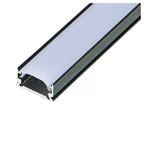LED szalag profil, eloxált alumínium, tejfehér, 2m Slim Masterled