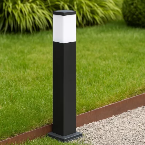 LED Kerti Álló Lámpa Kültéri Oszlop E27 Fekete IP44 Havana 65cm Masterled
