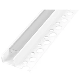   Profil LED szalagokhoz csempékhez PVC fehér átlátszó süllyesztett 2m Masterled