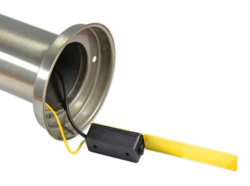 Kültéri kerti lámpa E27 SILVER POST 65cm mozgás- és szürkületérzékelővel