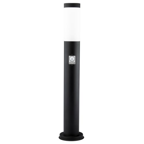Kültéri kerti lámpa E27 BLACK POST 65cm mozgás- és szürkület érzékelővel