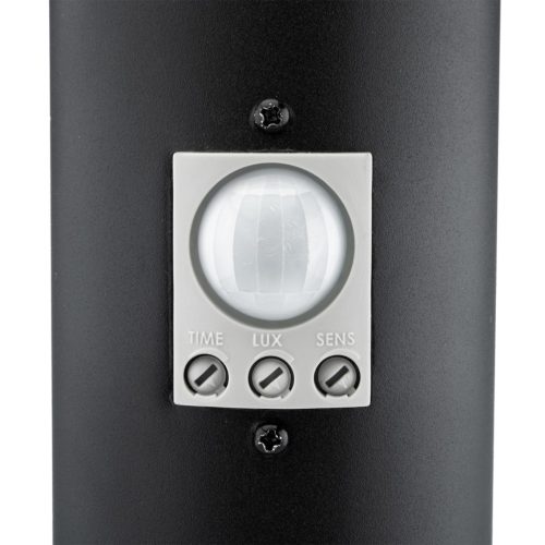 Kültéri kerti lámpa E27 BLACK POST 65cm mozgás- és szürkület érzékelővel