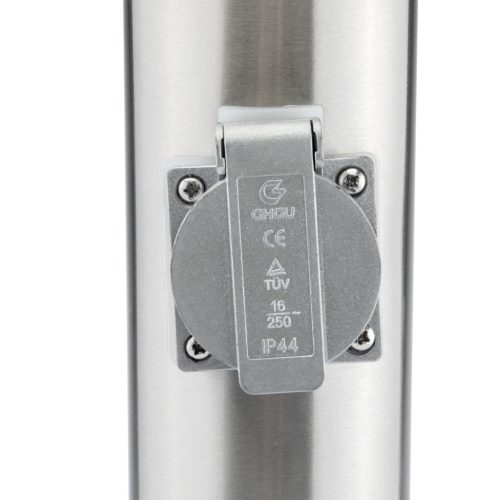 Kültéri kerti lámpa E27 SILVER POSTA 65cm 230V-os foglalattal