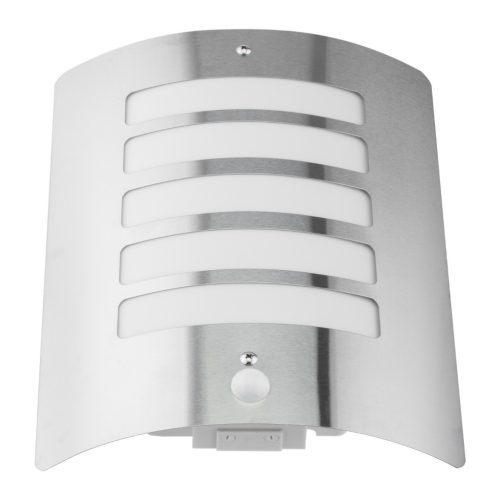 Kerti fali lámpa E27 LUGO acél homlokzati fali lámpa PIR érzékelő