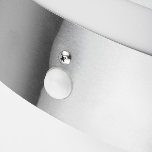 Kerti fali lámpa E27 LUGO acél homlokzati fali lámpa PIR érzékelő