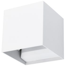   LED kerti fali lámpa kültéri homlokzati lámpa 2x3W 4000K fel és le állítható fehér