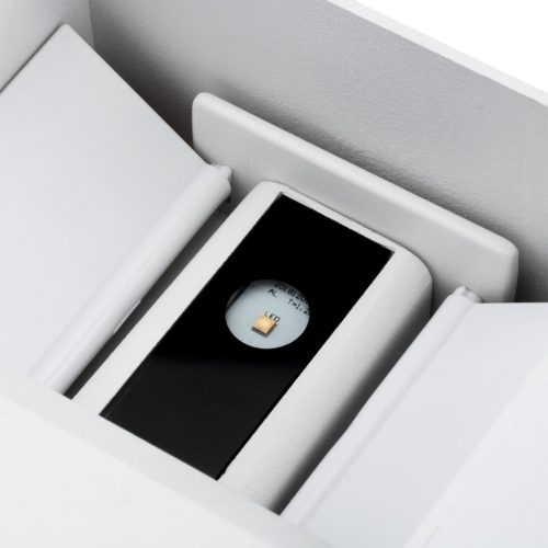 LED kerti fali lámpa kültéri homlokzati lámpa 2x3W 4000K fel és le állítható fehér