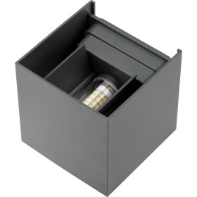   Kerti lámpa LED fali lámpa G9 kültéri lámpatest antracit felső/alsó állítható világítási szöggel, Kira