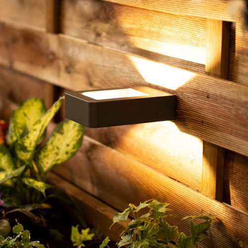 Kerti lámpa lámpatest FACADE WALL LED lámpa 6W Málta fekete