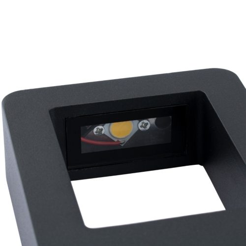 Kerti lámpa lámpatest FACADE WALL LED lámpa 6W Málta fekete