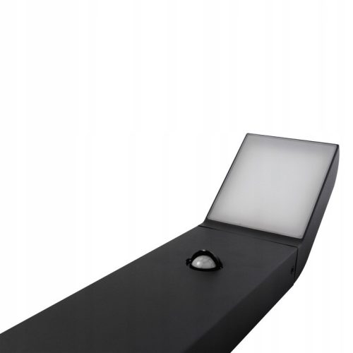 LED Kerti Lámpa, Álló, Kültéri, Oszlopra szerelhető, 12W, 1020lm, 4000K, Semleges, Mozgásérzékelős, Szürke, IP54, Clark, 50cm, Masterled