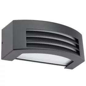   Kerti fali lámpa, emelvény, kültéri lámpa E27, sötétszürke IP54