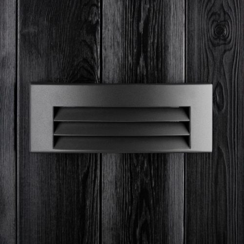 Kerti fali lámpa, emelvény, kültéri lámpa E27, sötétszürke IP54