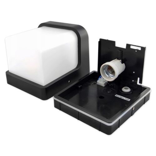 Kerti fali lámpa E27 Elevation BLACK Square CORGI