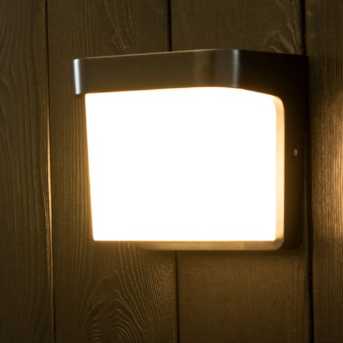 Kerti fali lámpa E27 Elevation BLACK Square CORGI