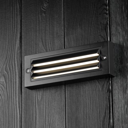 Kerti fali lámpa emelő LED fali lámpa 6W BLACK POLA